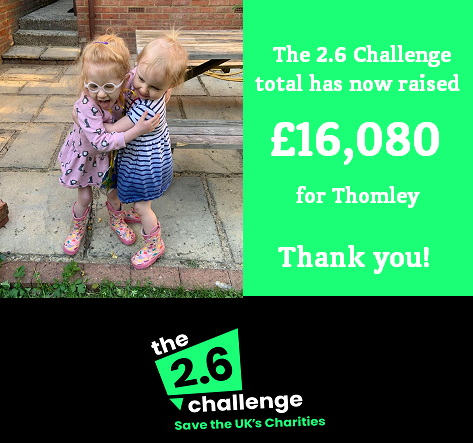 2.6 Challenge Fundraising Total Is Now Over £16,000!